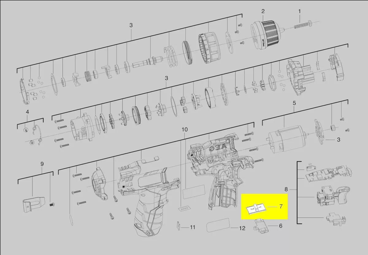 curseur vitesses réf. 4931435831 AEG